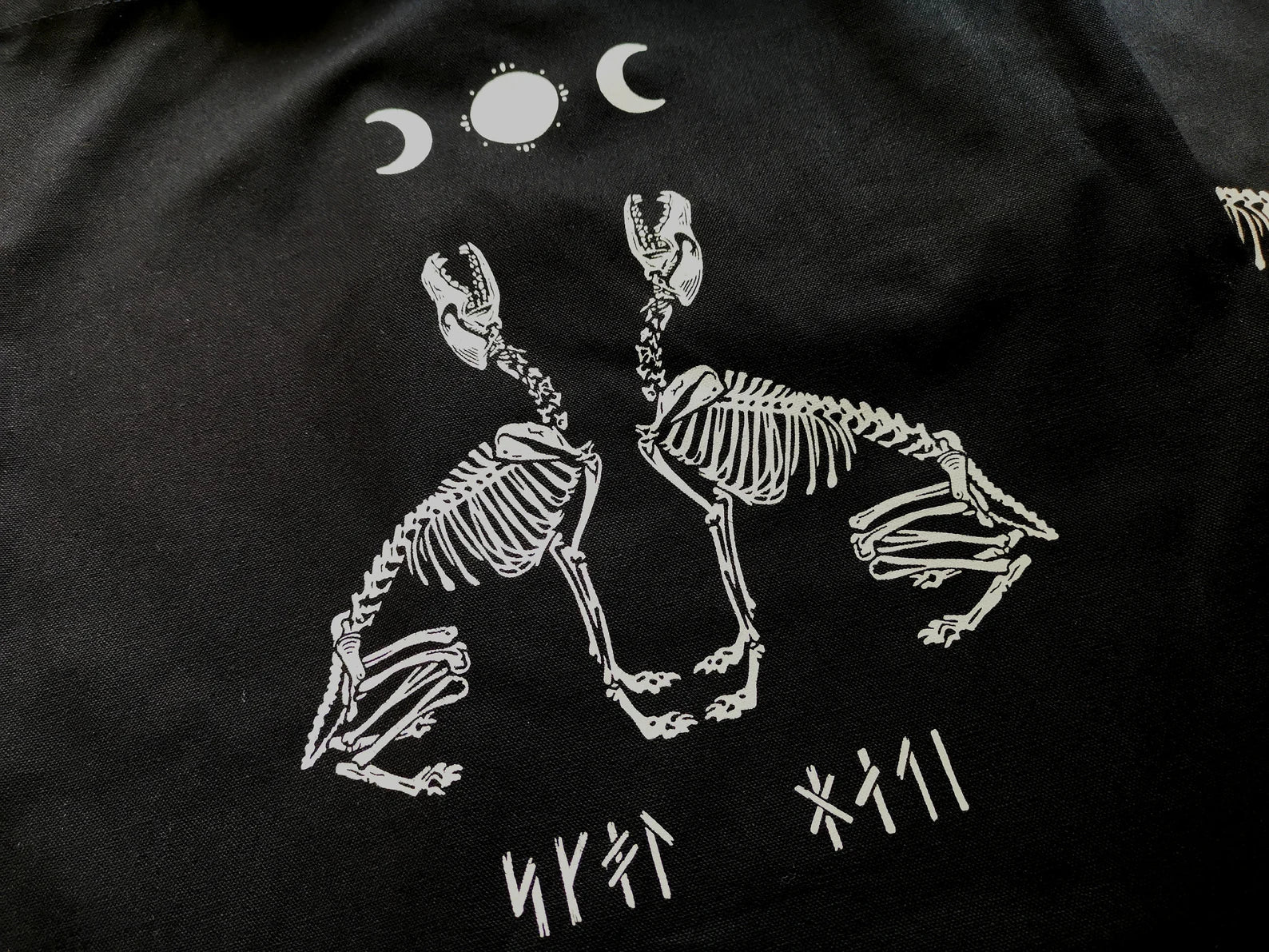 Sköll and Hati Viking Wolves Tote Bag