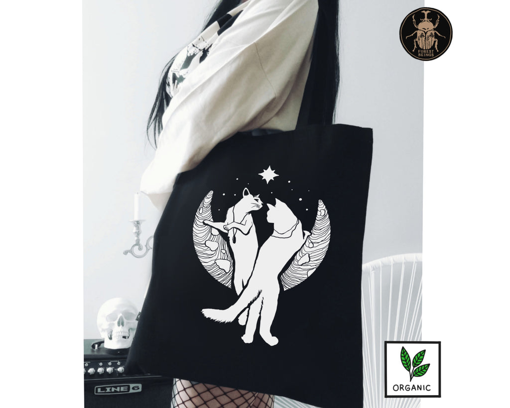 Lunar Cats Tote Bag