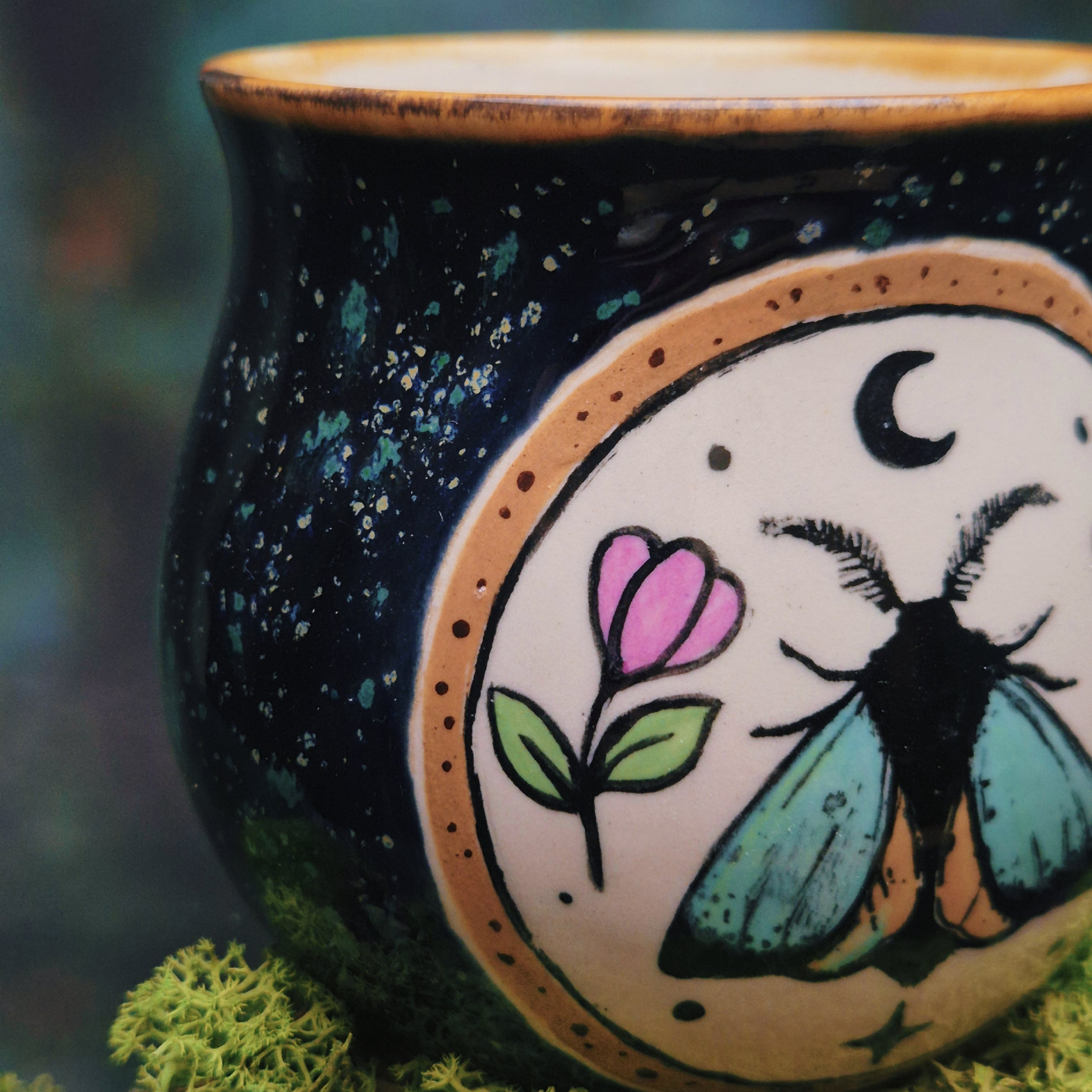 Moth blue mug 500 ml 💙