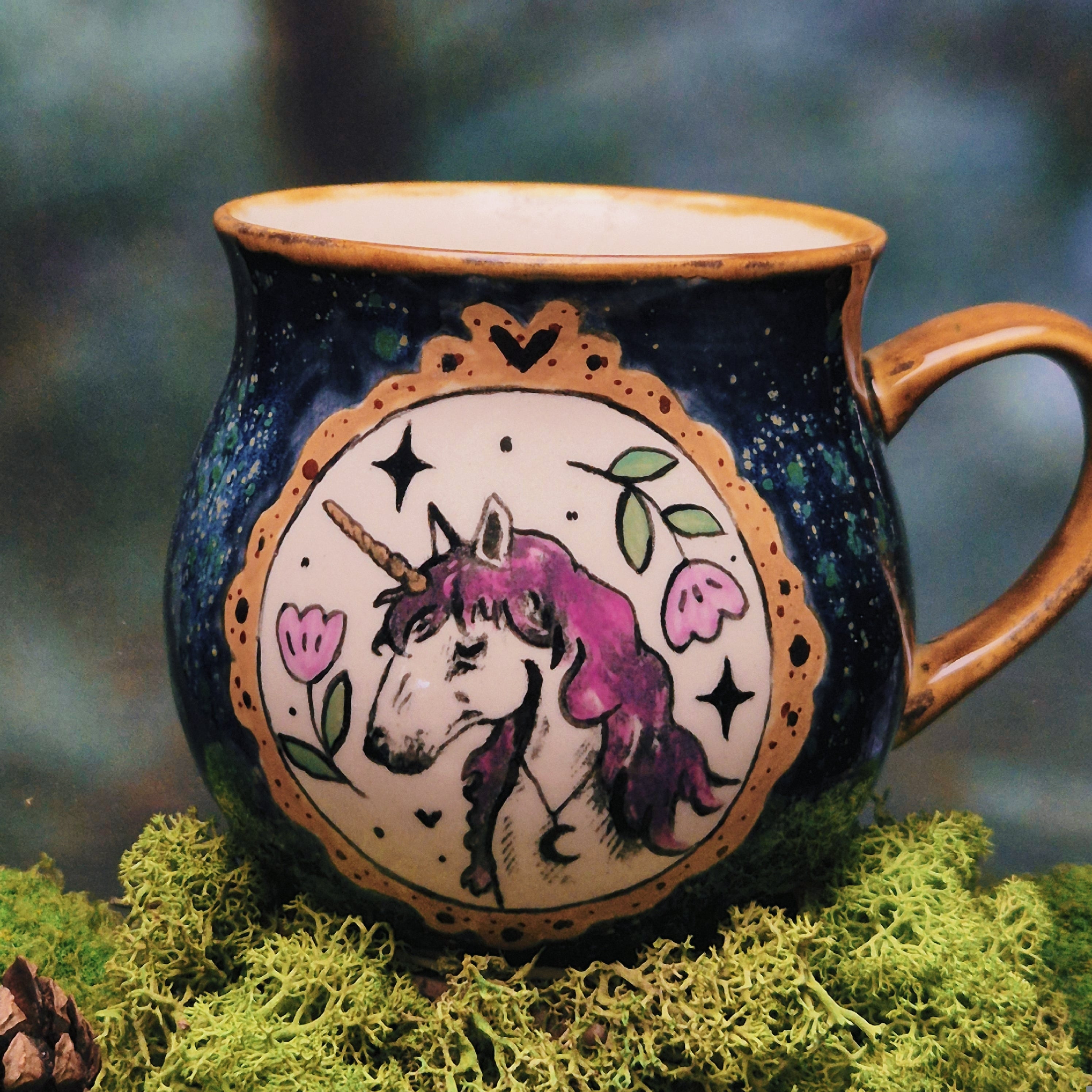 Unicorn mug 500 ml 💜🌸
