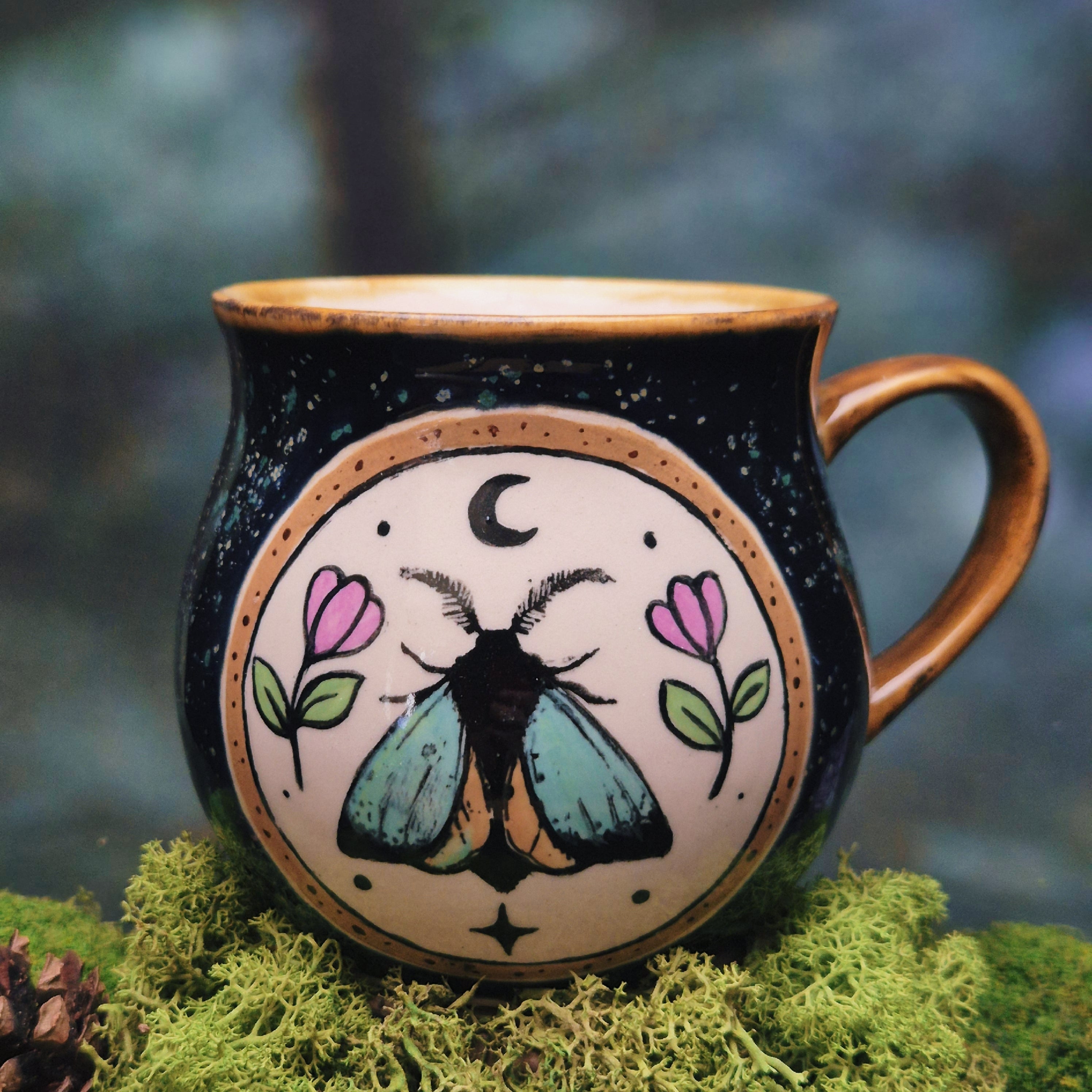 Moth blue mug 500 ml 💙