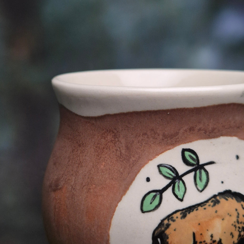 Wild boar matt brown mug 350 ml 🐗