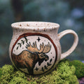Moose white mug 350 ml