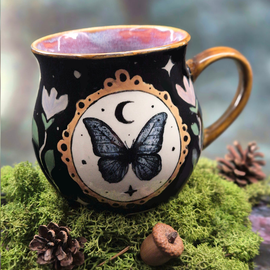 Blue butterfly mug 500 ml 🦋