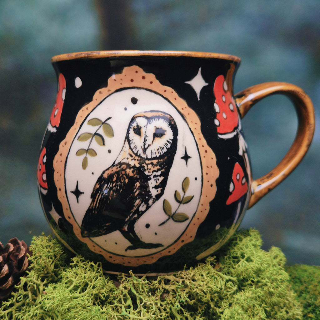 Barn owl mug 500 ml