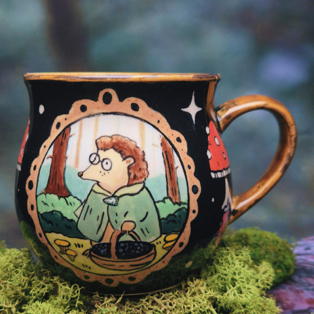 Hobbit hedgehog mug 500 ml 🫐