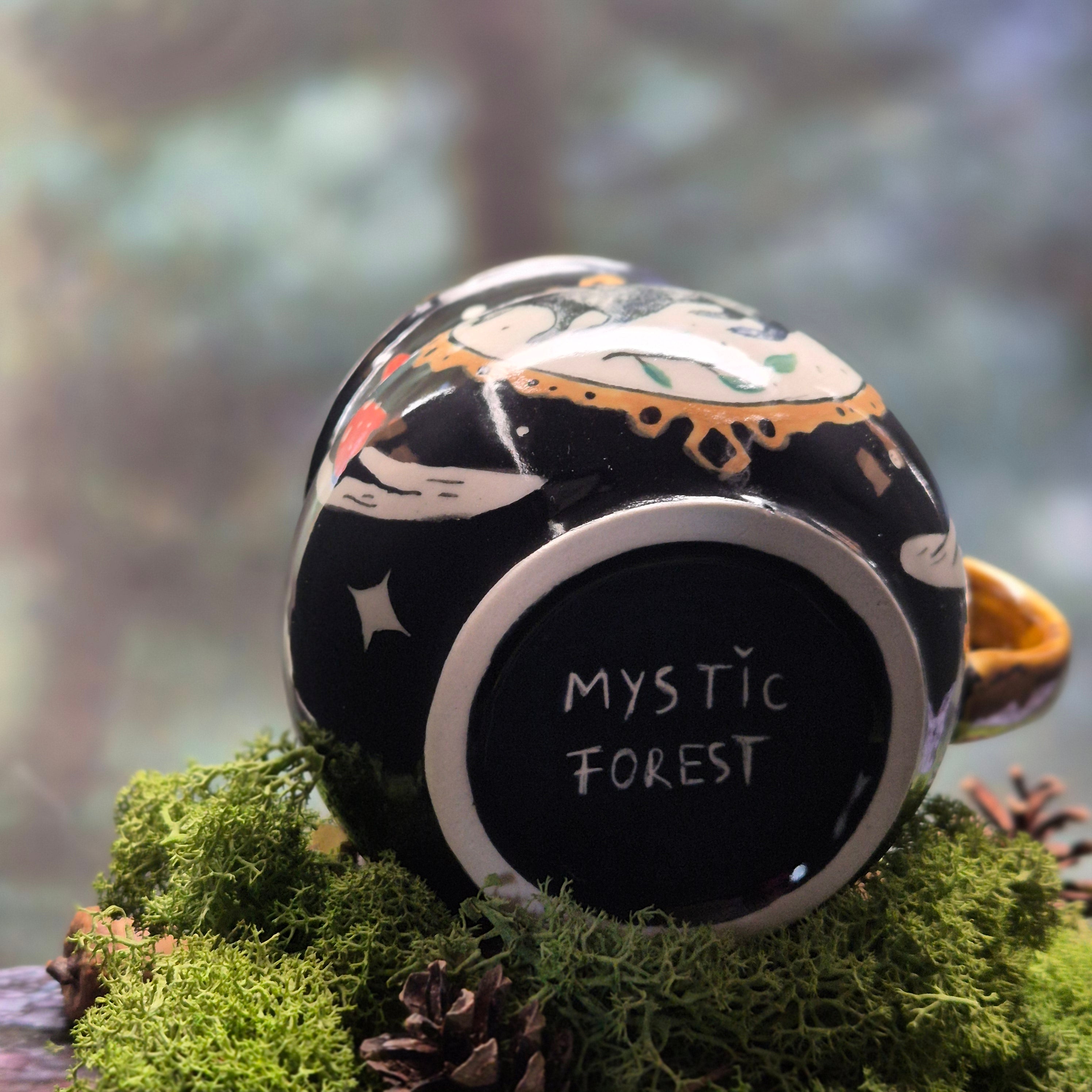 Raccoon and mushrooms mug 500 ml 🍄