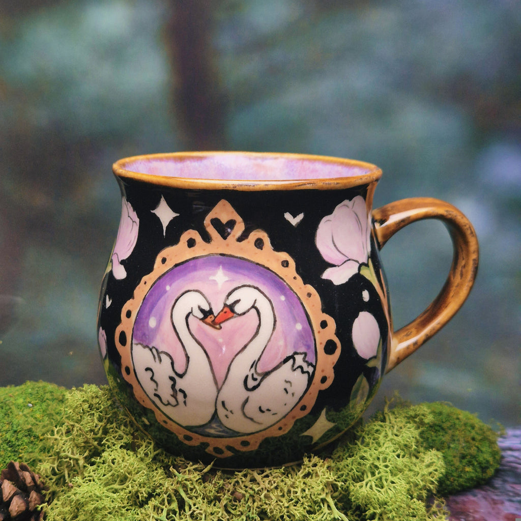 Swans on a date mug 500 ml 🦢💕