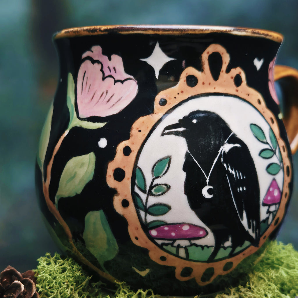 Raven mug 500 ml 🌸💜