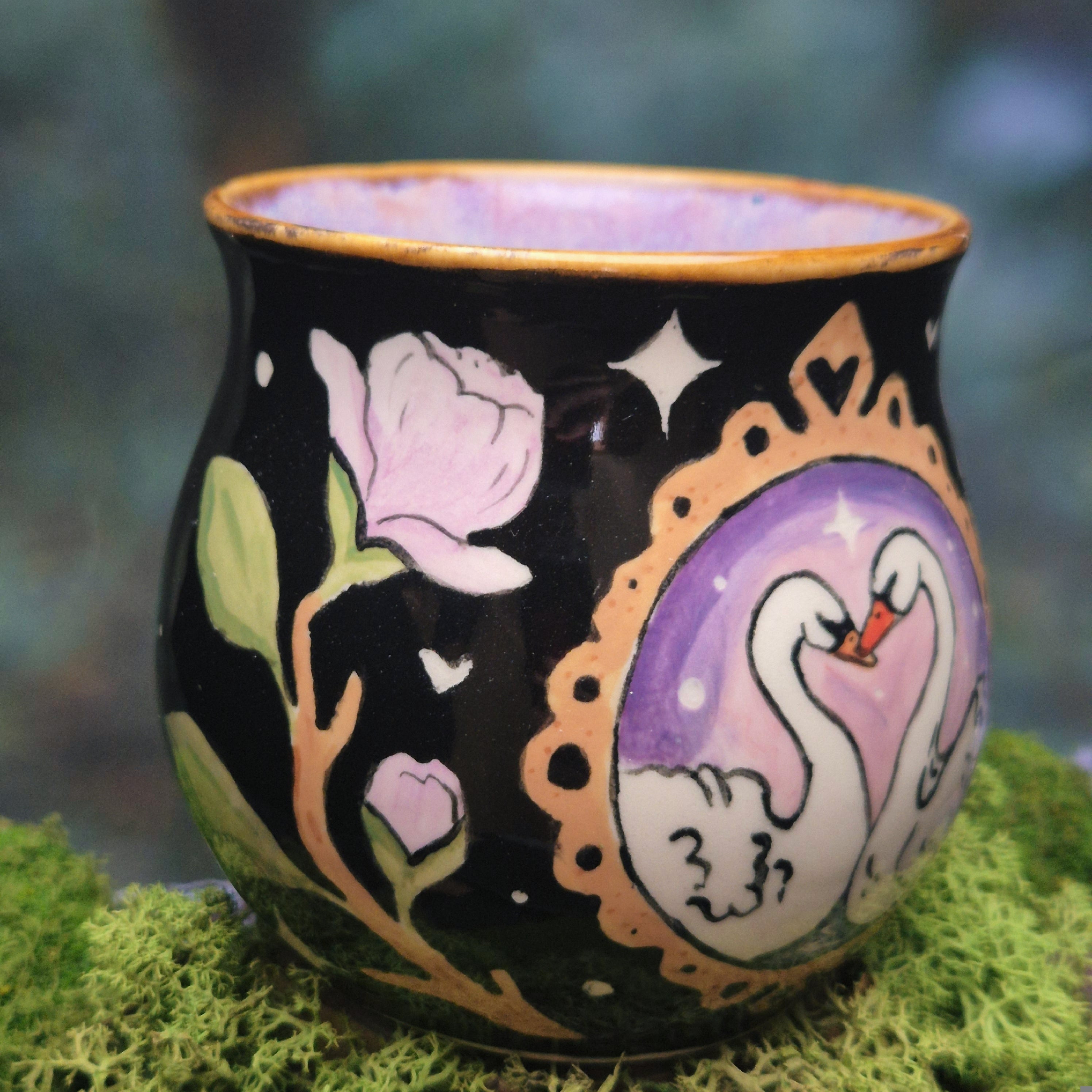 Swans on a date mug 500 ml 🦢💕