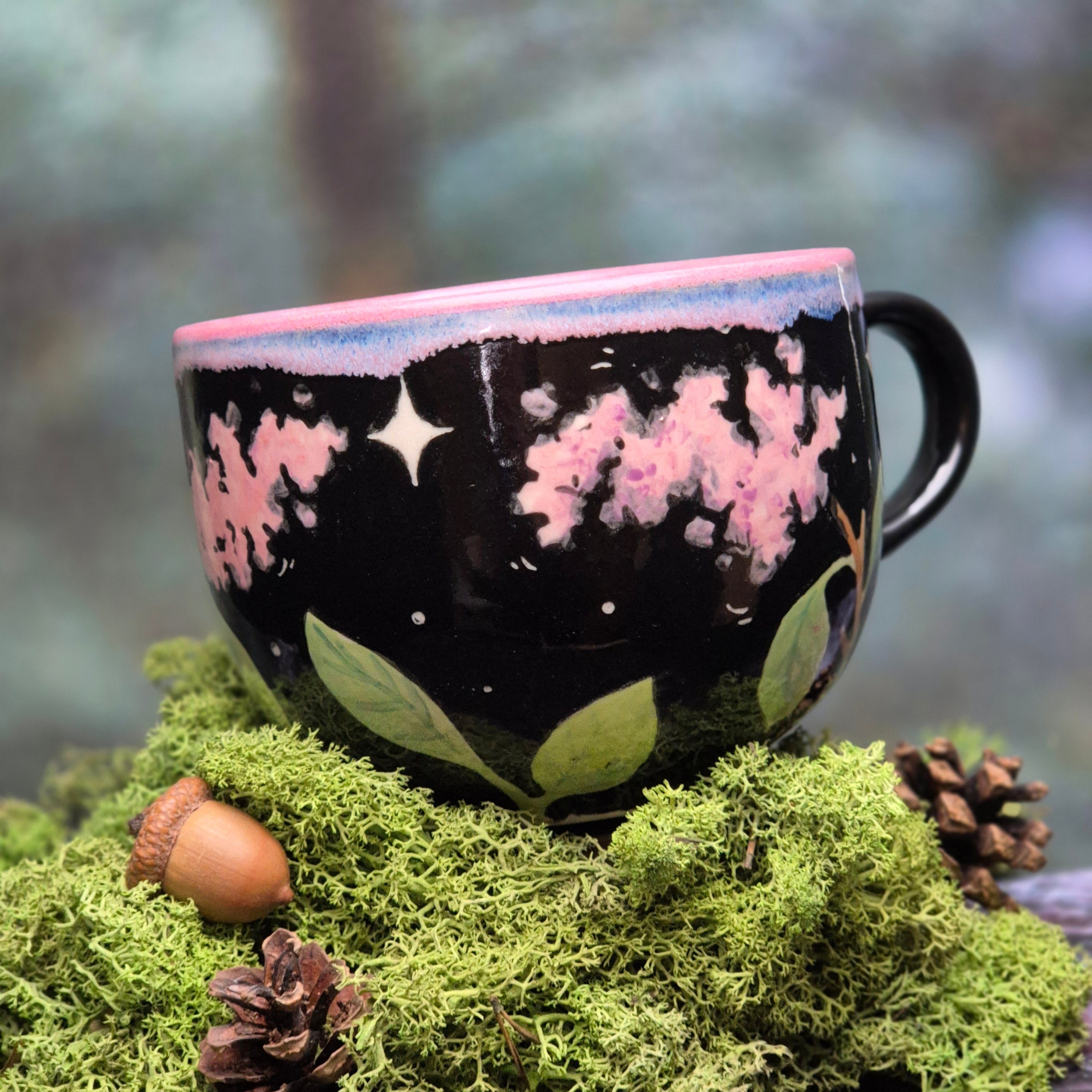 Lilacs big mug 600 ml