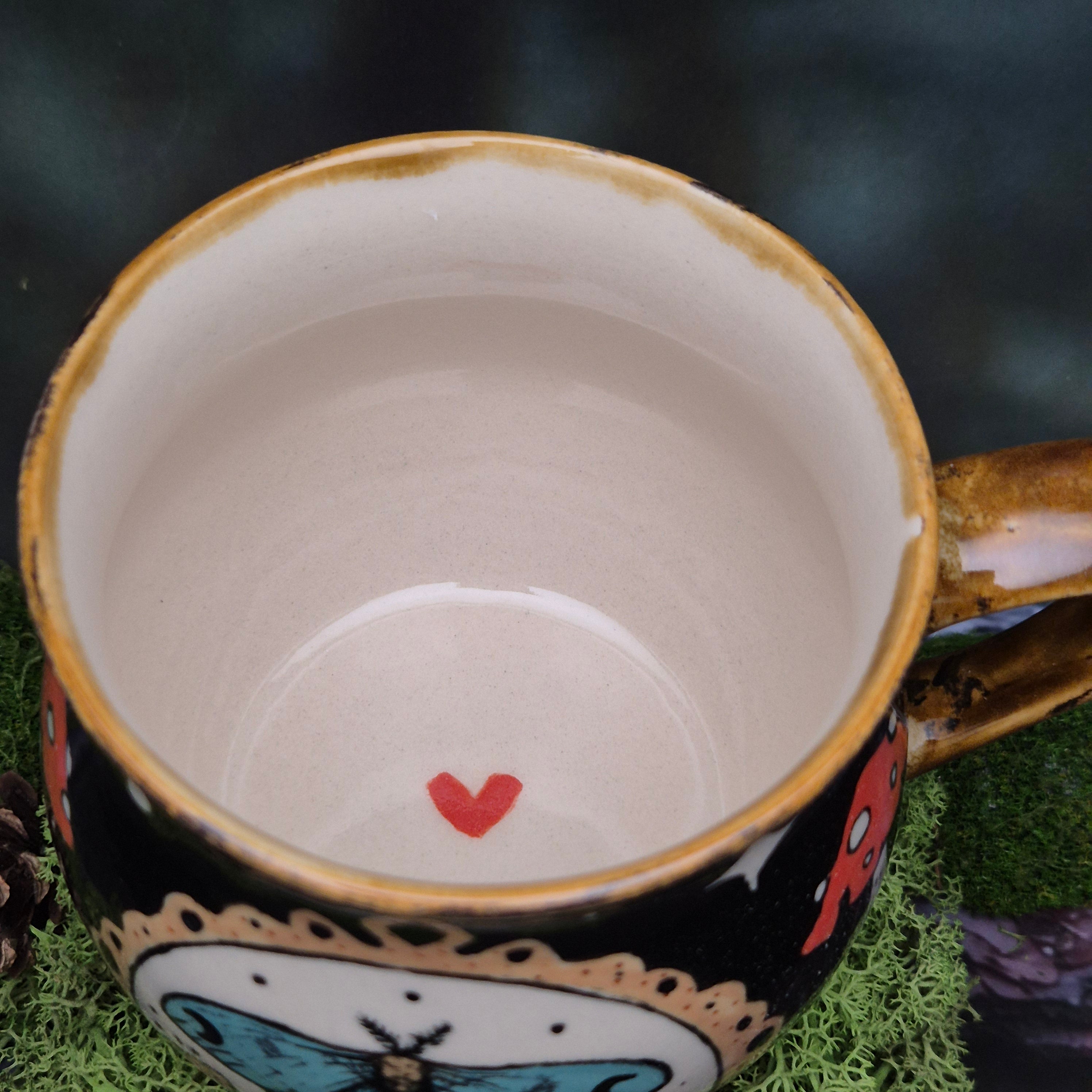 Luna moth mug 500 ml 🩵