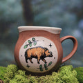 Wild boar matt brown mug 350 ml 🐗